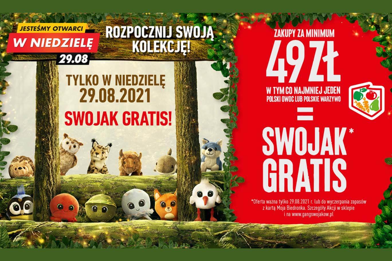 Oferta specjalna Biedronki – zdobądź Swojaka gratis!