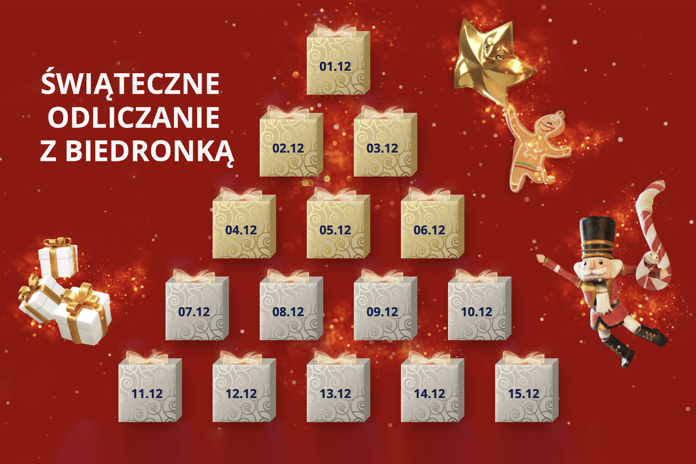 Przygotuj niezapomniane święta z kalendarzem adwentowym Biedronki