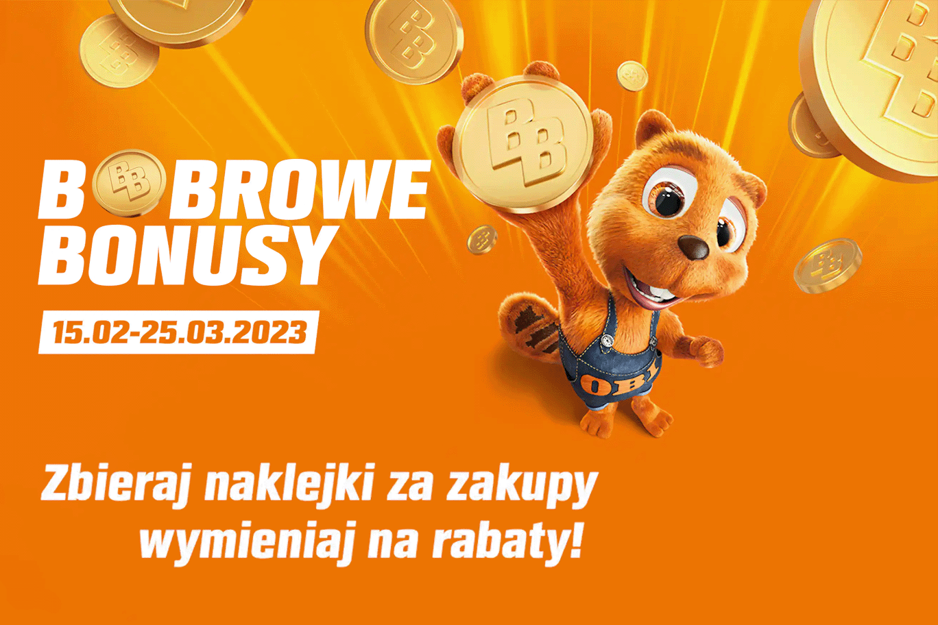 Bobrowe Bonusy w OBI. Zbieraj naklejki i oszczędzaj