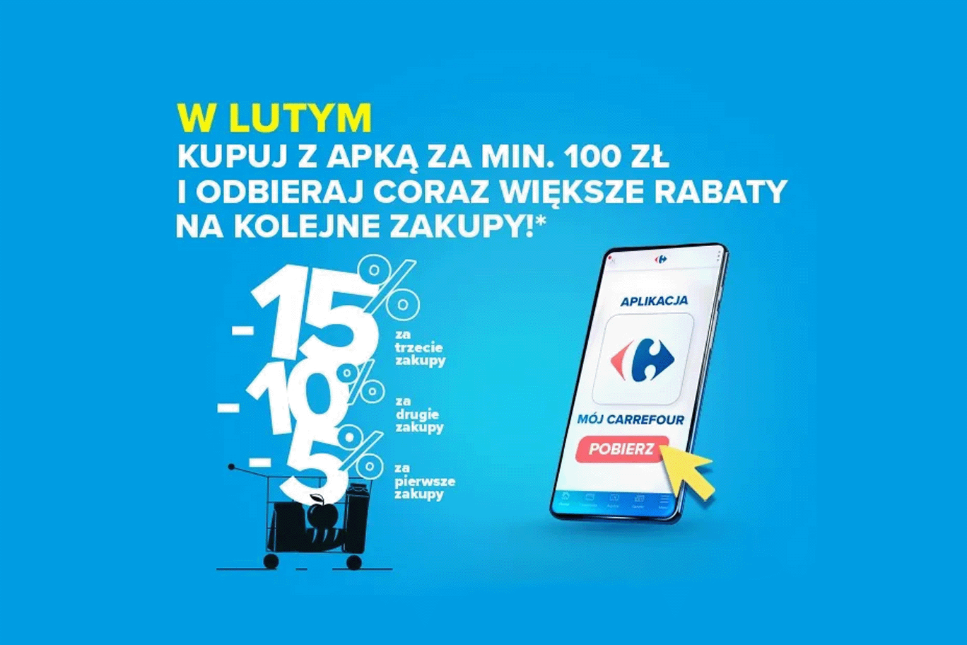 Rabaty w aplikacji Mój Carrefour przez cały luty 