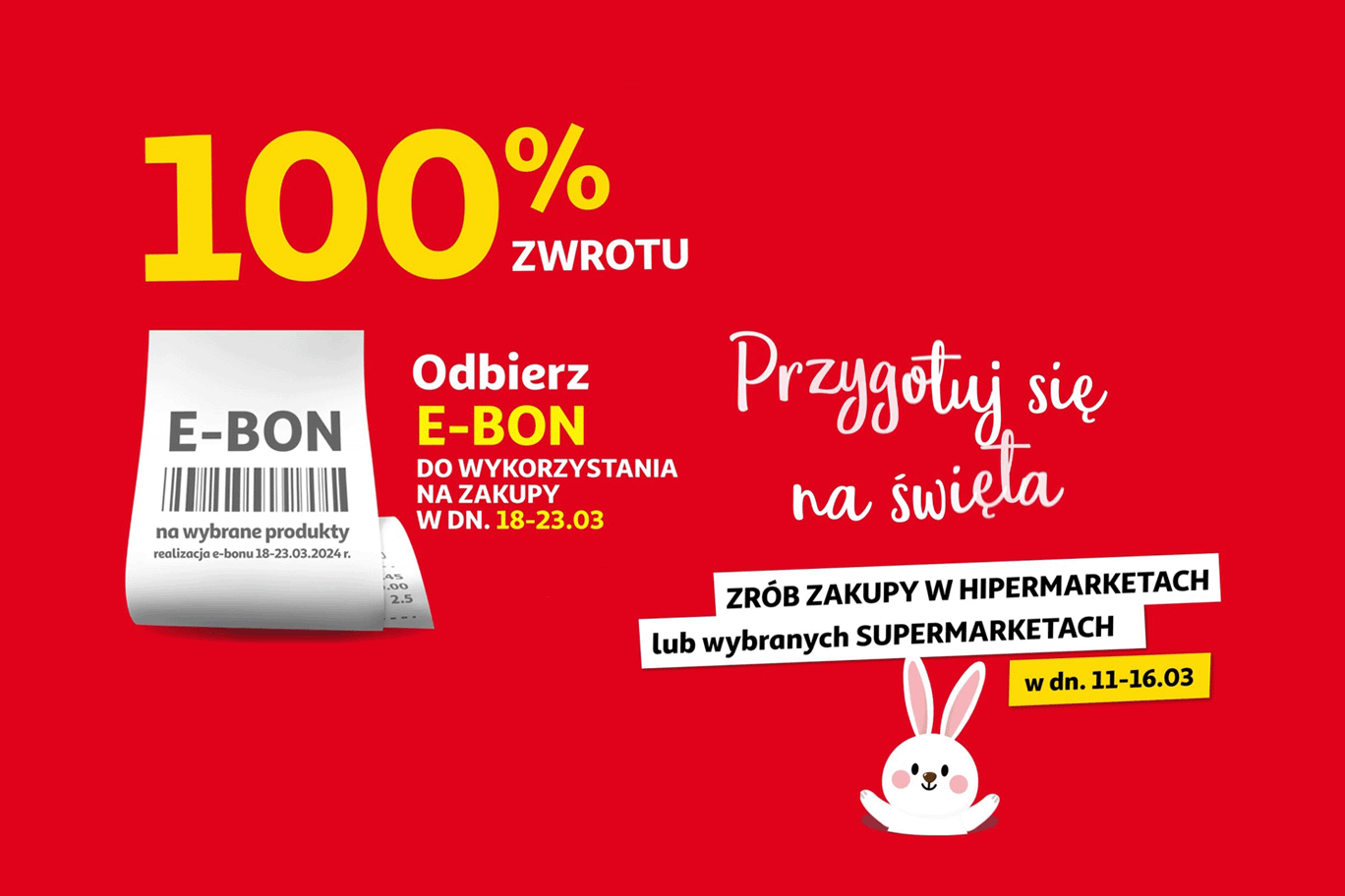 Odbierz e-bon o wartości 100 zł na zakupy w Auchan!