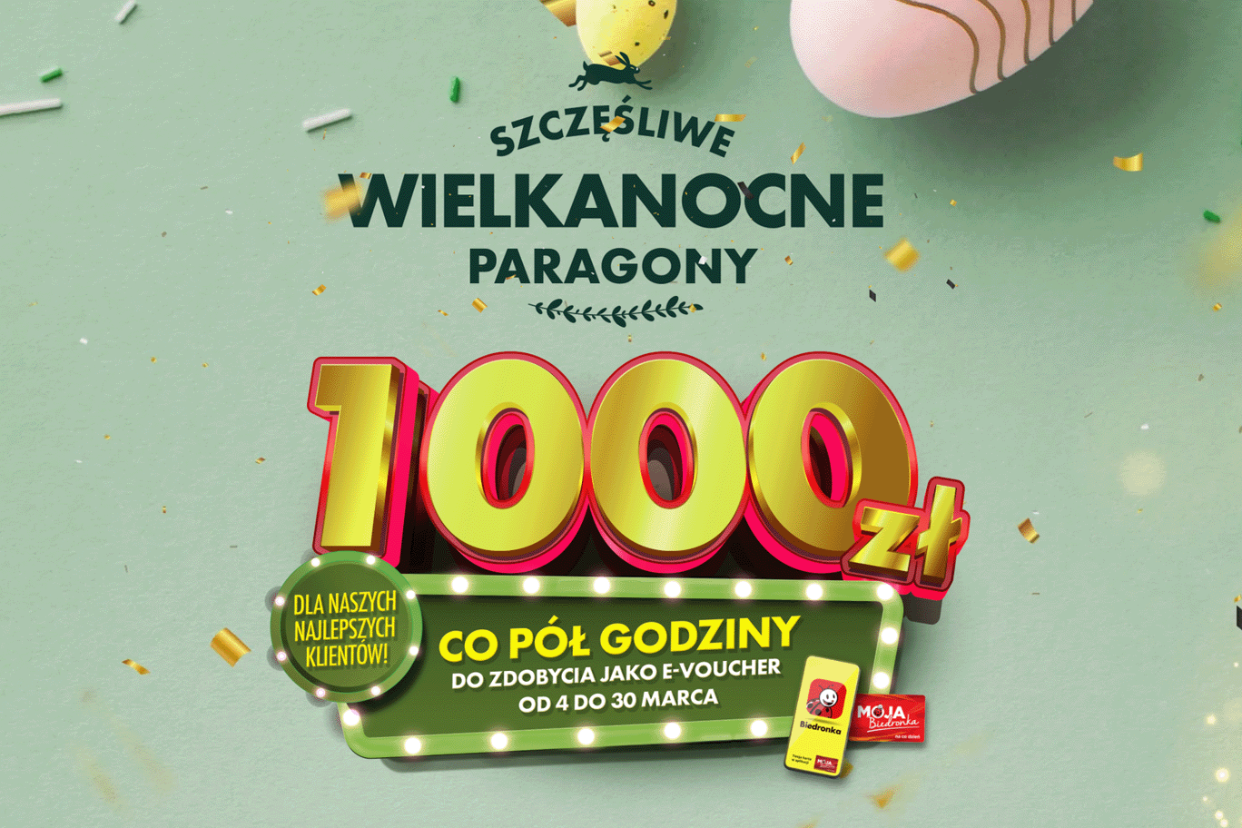 Wielkanocne paragony Biedronki