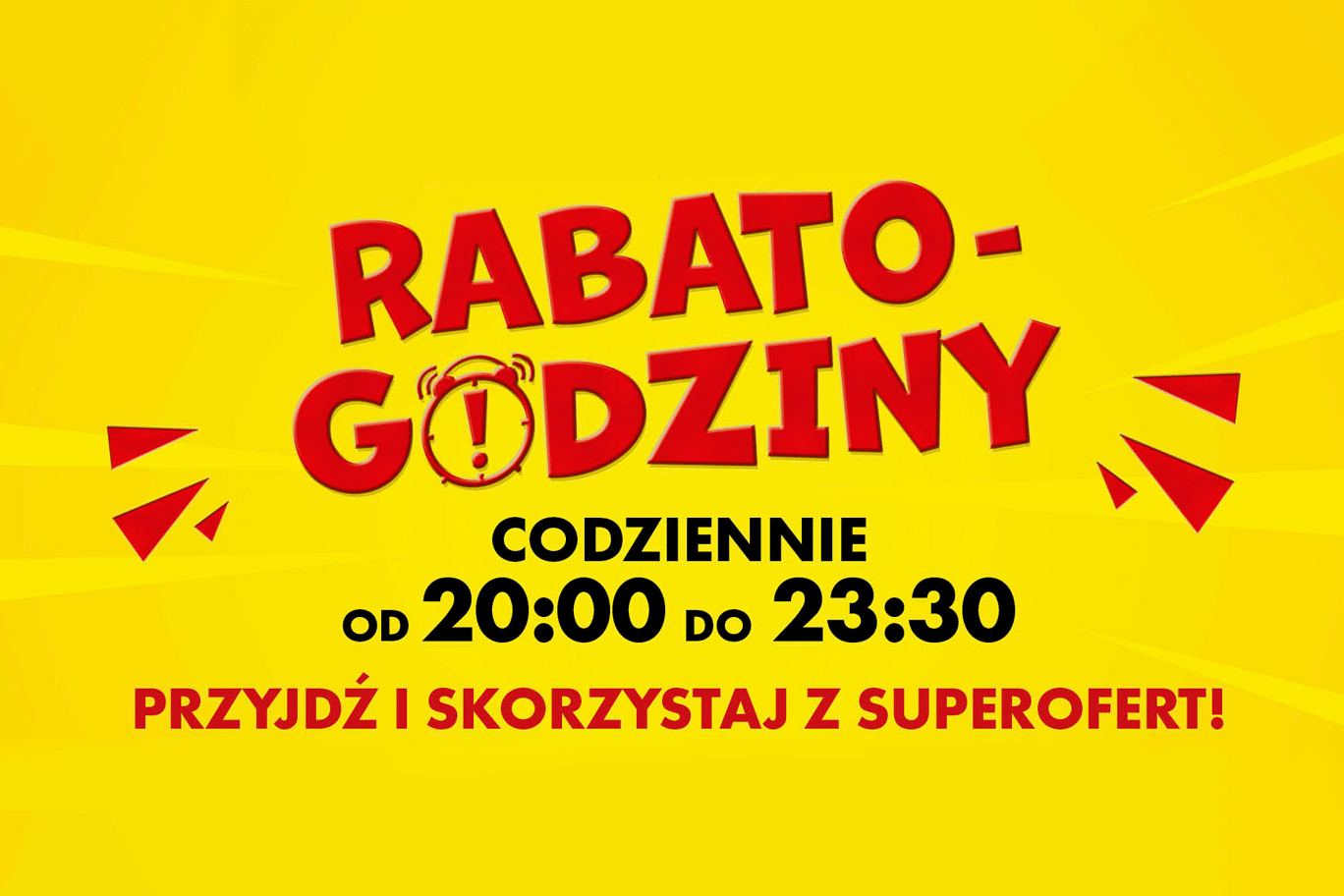 Kupuj taniej dzięki rabato-godzinom w Biedronce!