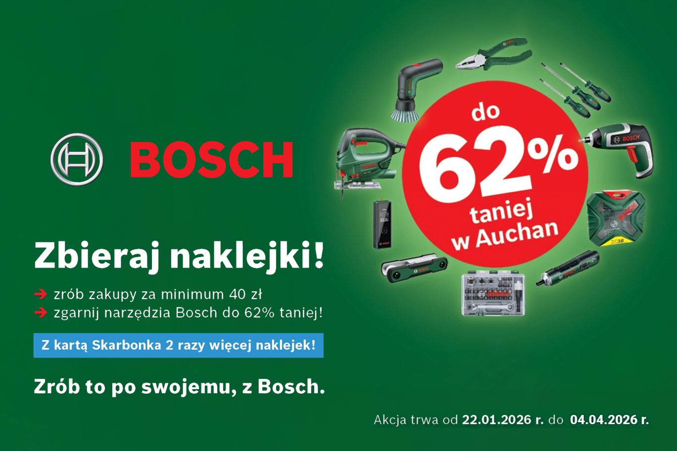 Naklejkomania Bosch w Auchanie