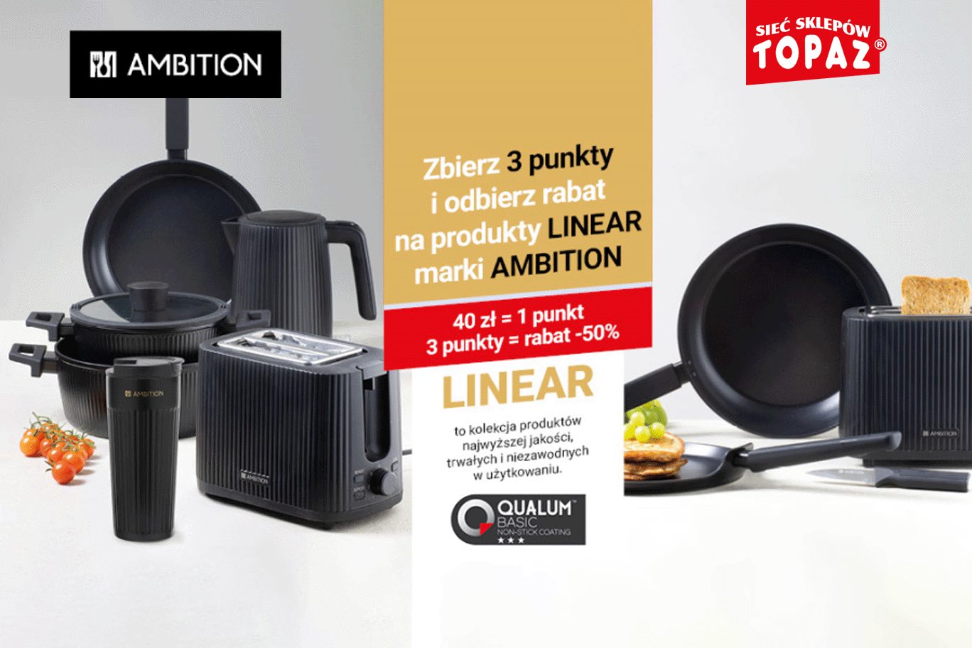 Kolekcja Linear Ambition za punkty w Topaz