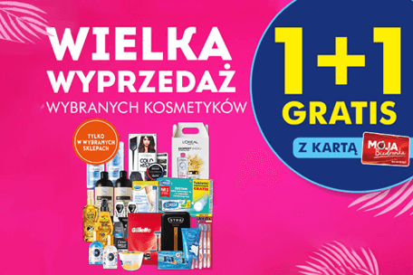 Wyprzedaż kosmetyków w Biedronce
