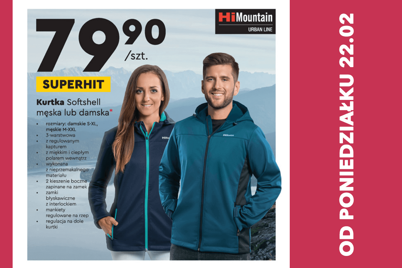 Wygodnie, stylowo, praktycznie – softshelle HiMountain w ofercie Biedronce