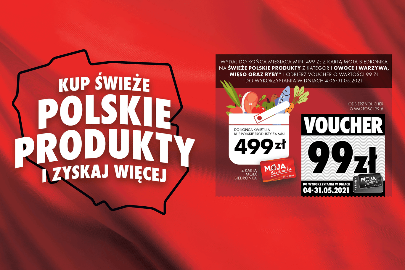 Kupuj polskie produkty w Biedronce i odbierz voucher na darmowe zakupy 