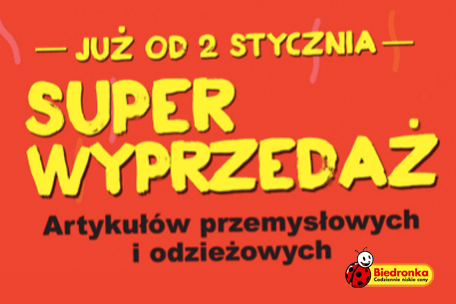 Wyprzedaż w Biedronce